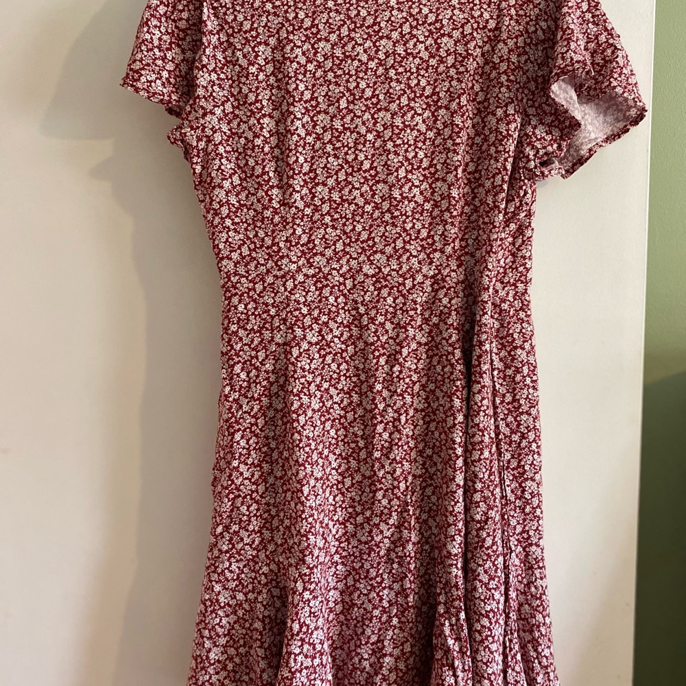 Miami Pink Ruffled Wrap Sundress - Picture 9 of 12